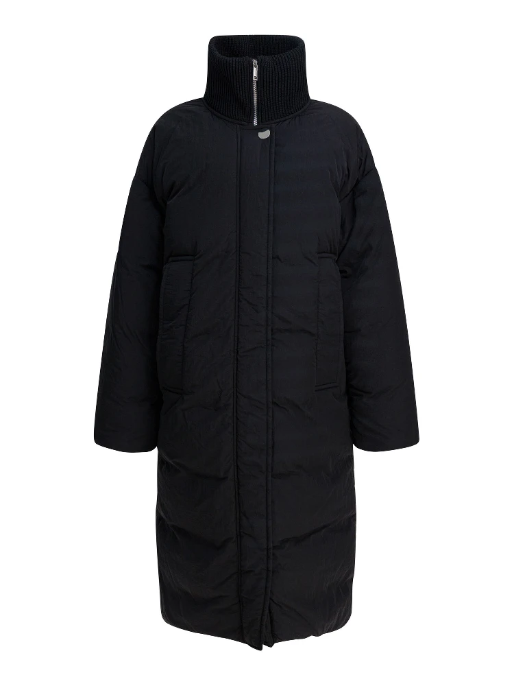 Long anti-drip down jacket