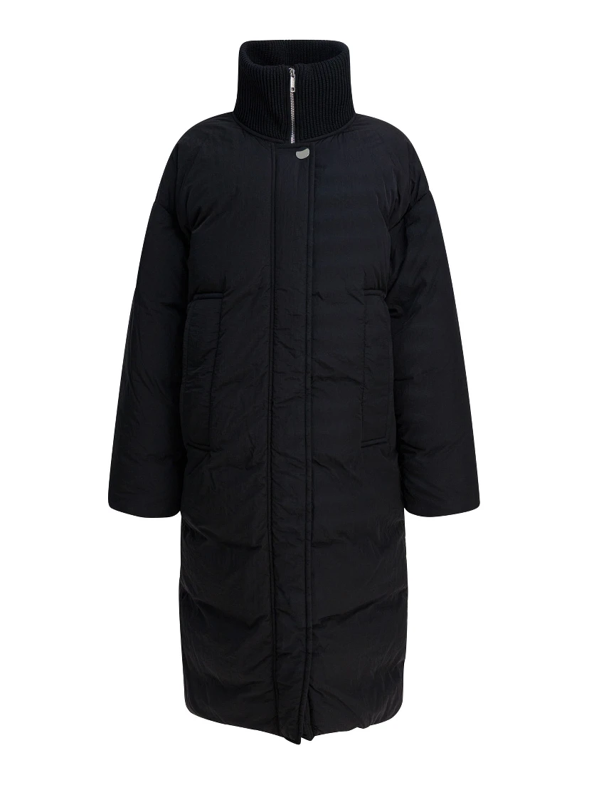 Long anti-drip down jacket