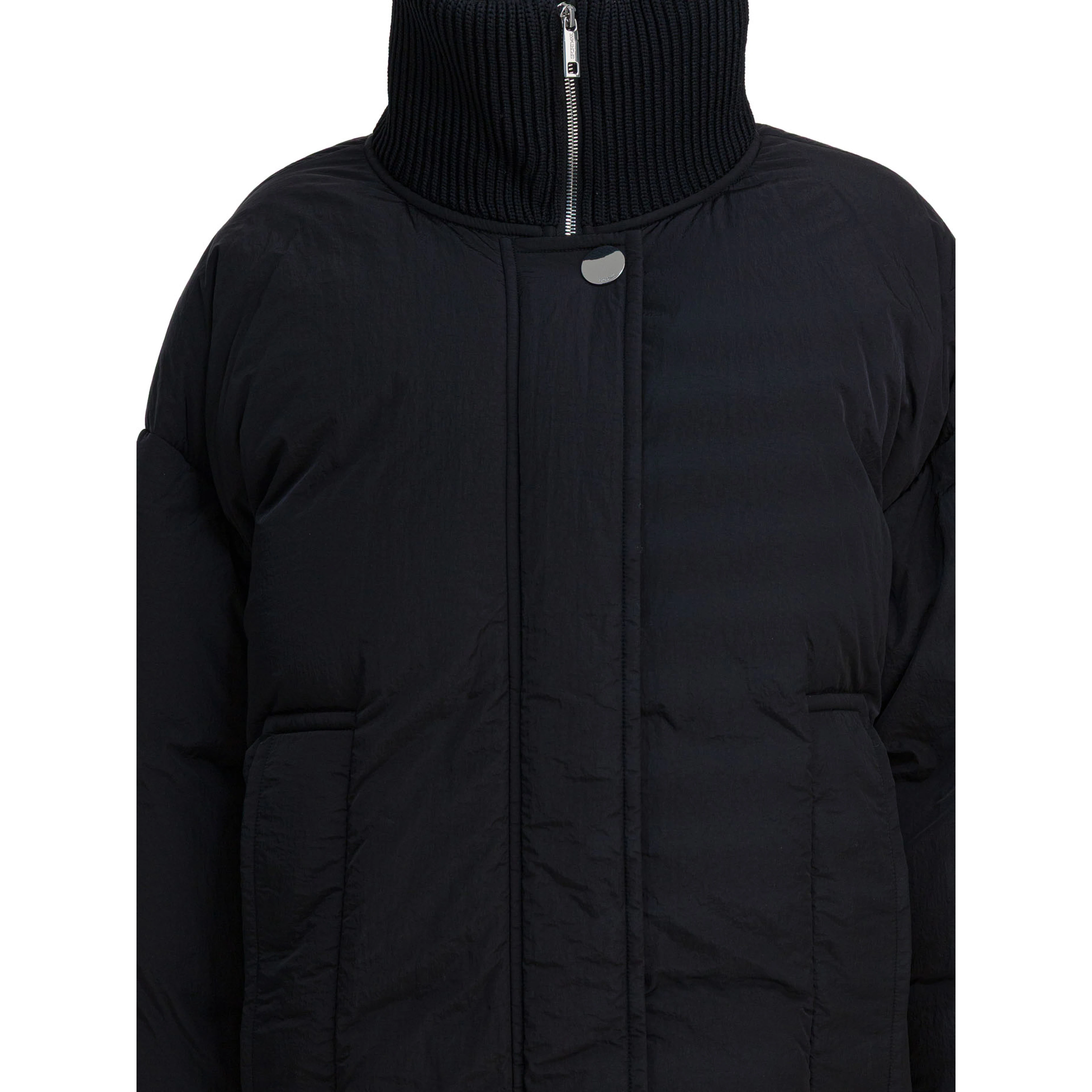 Long anti-drip down jacket