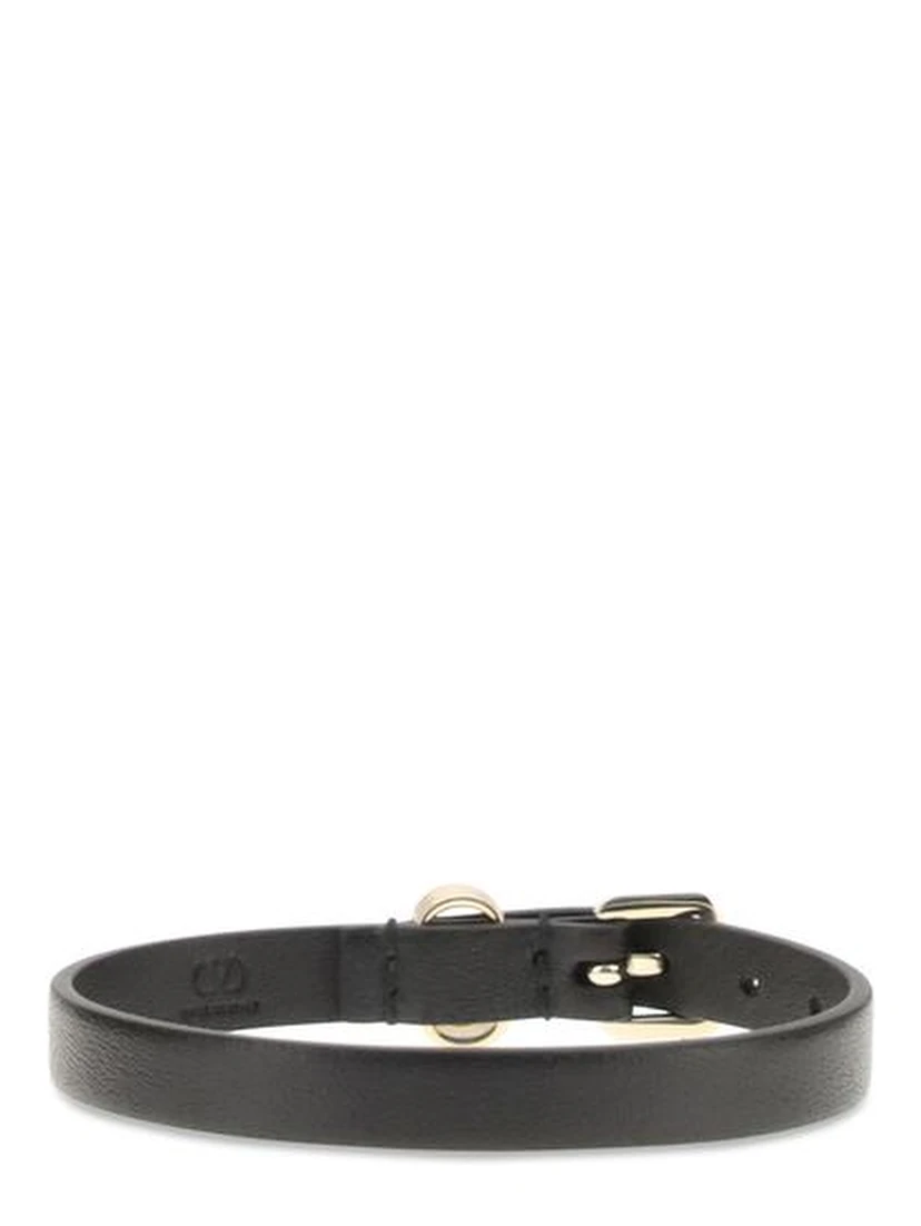 Black Calf Leather Bos Taurus Bracelet
