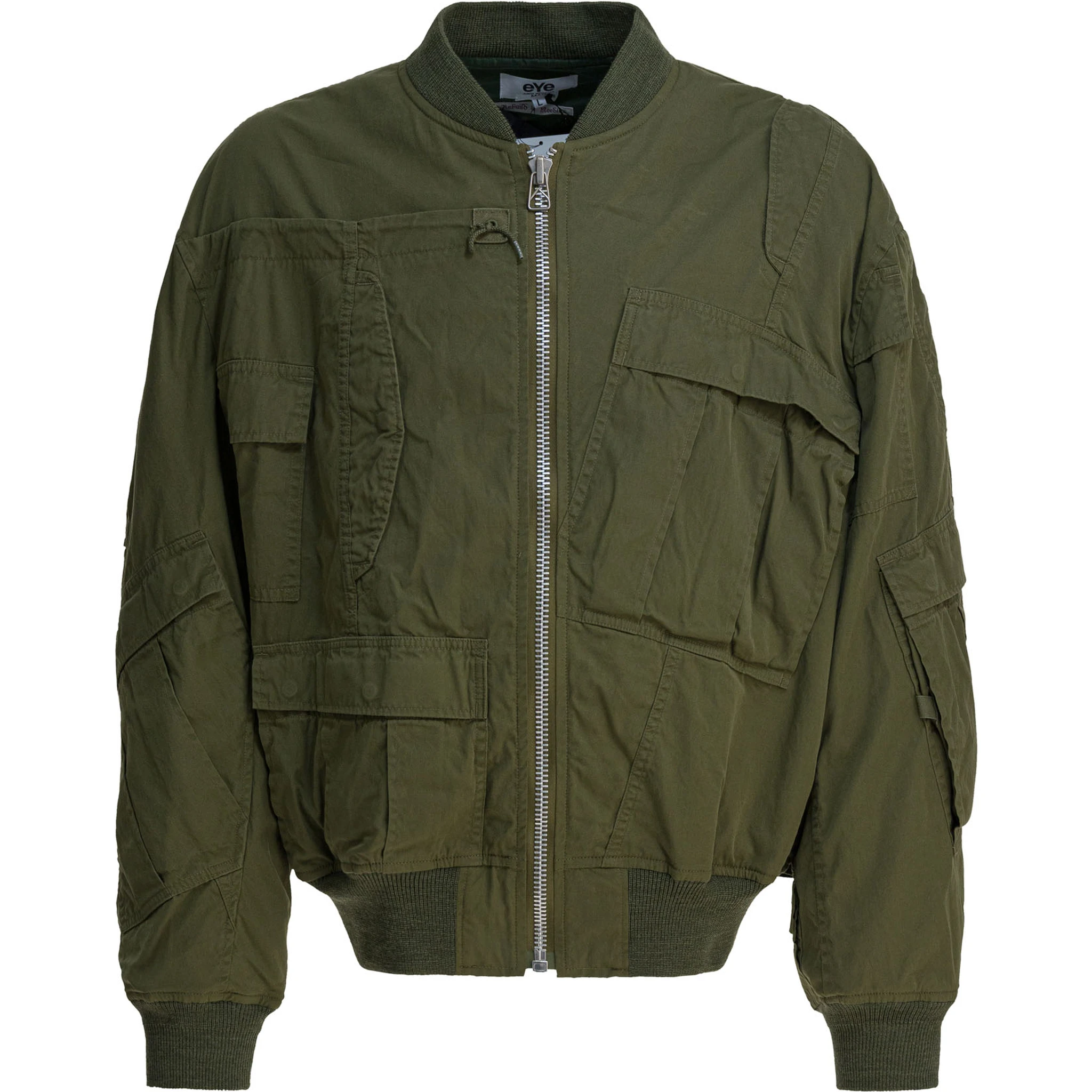 Cotton and nylon bomber jacket