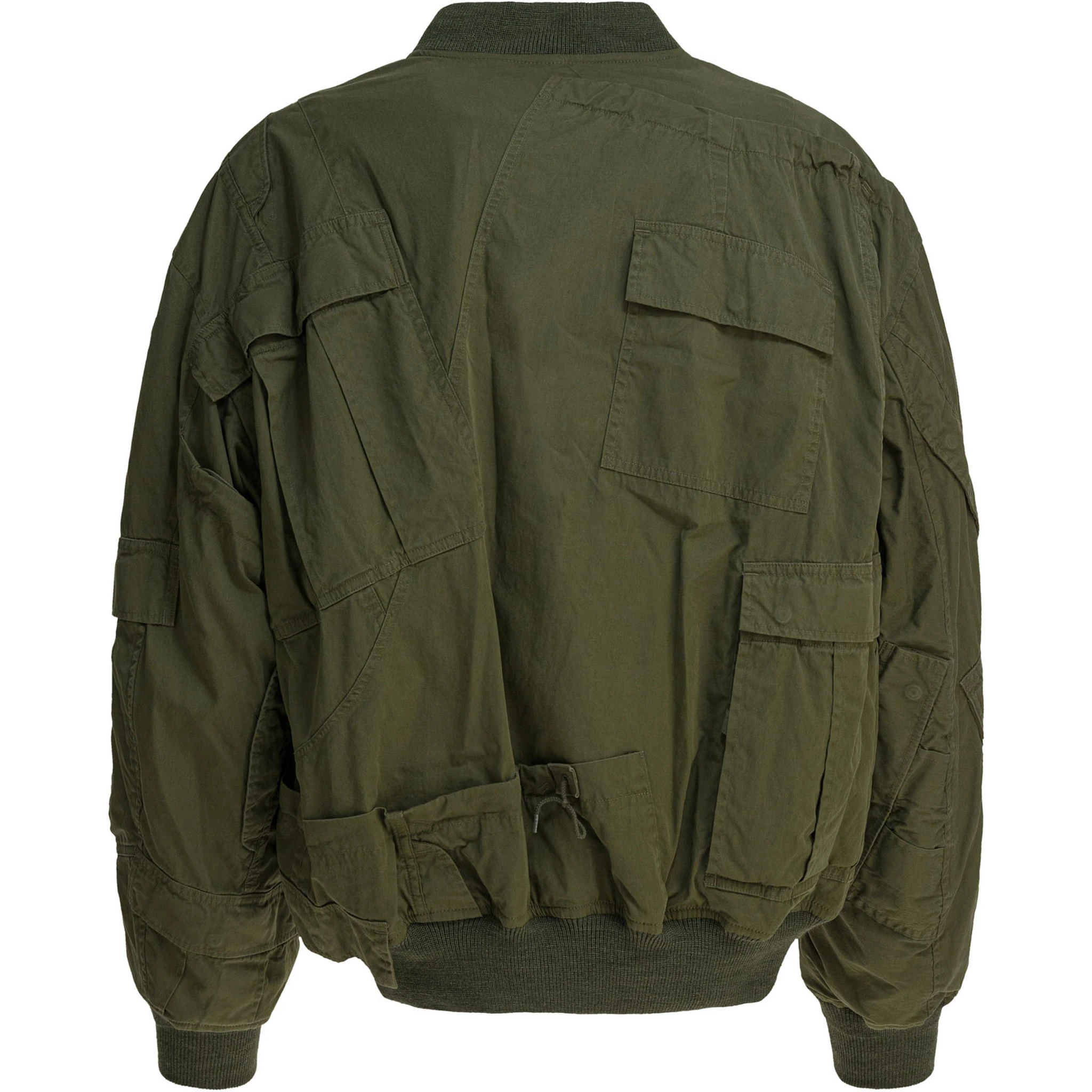 Cotton and nylon bomber jacket