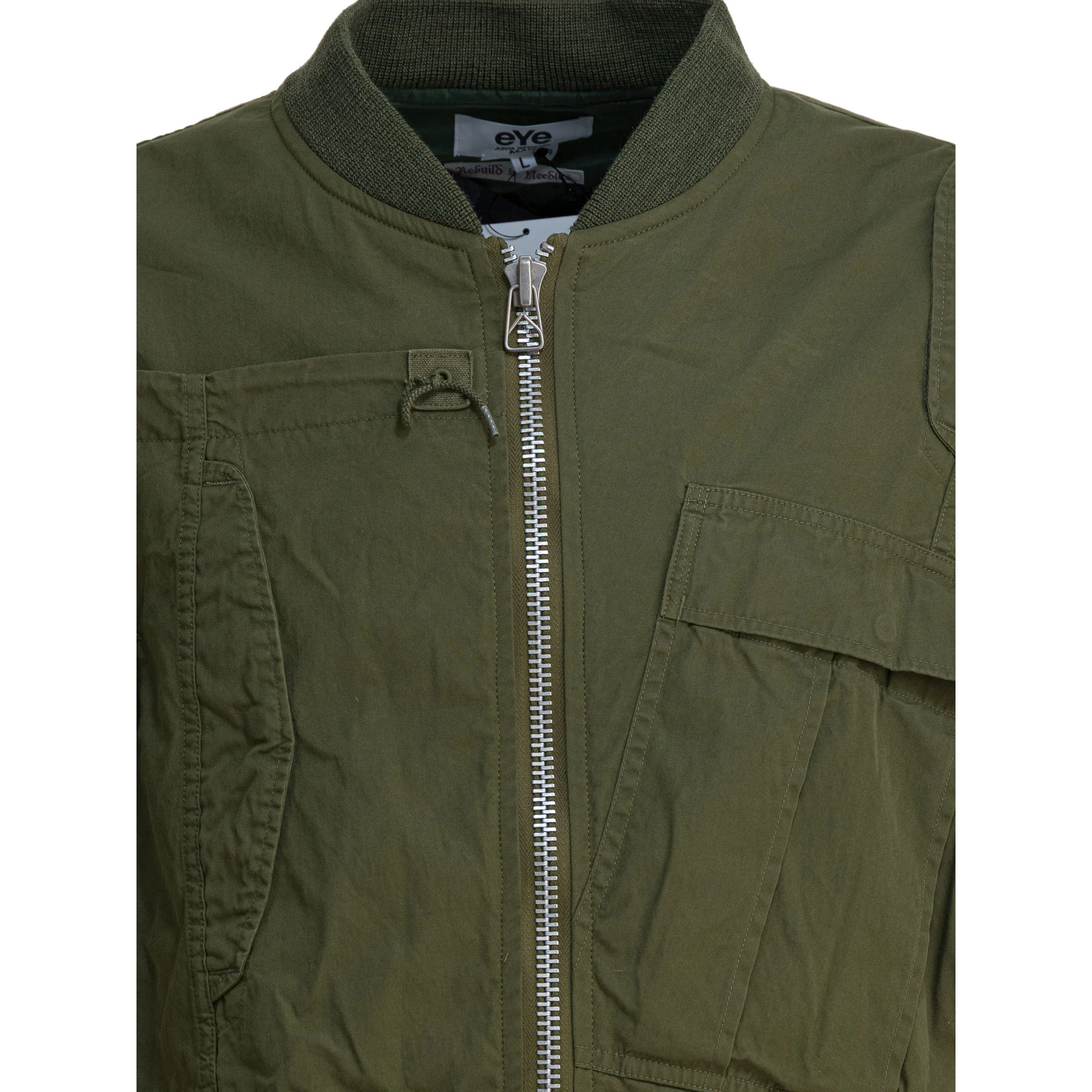 Cotton and nylon bomber jacket