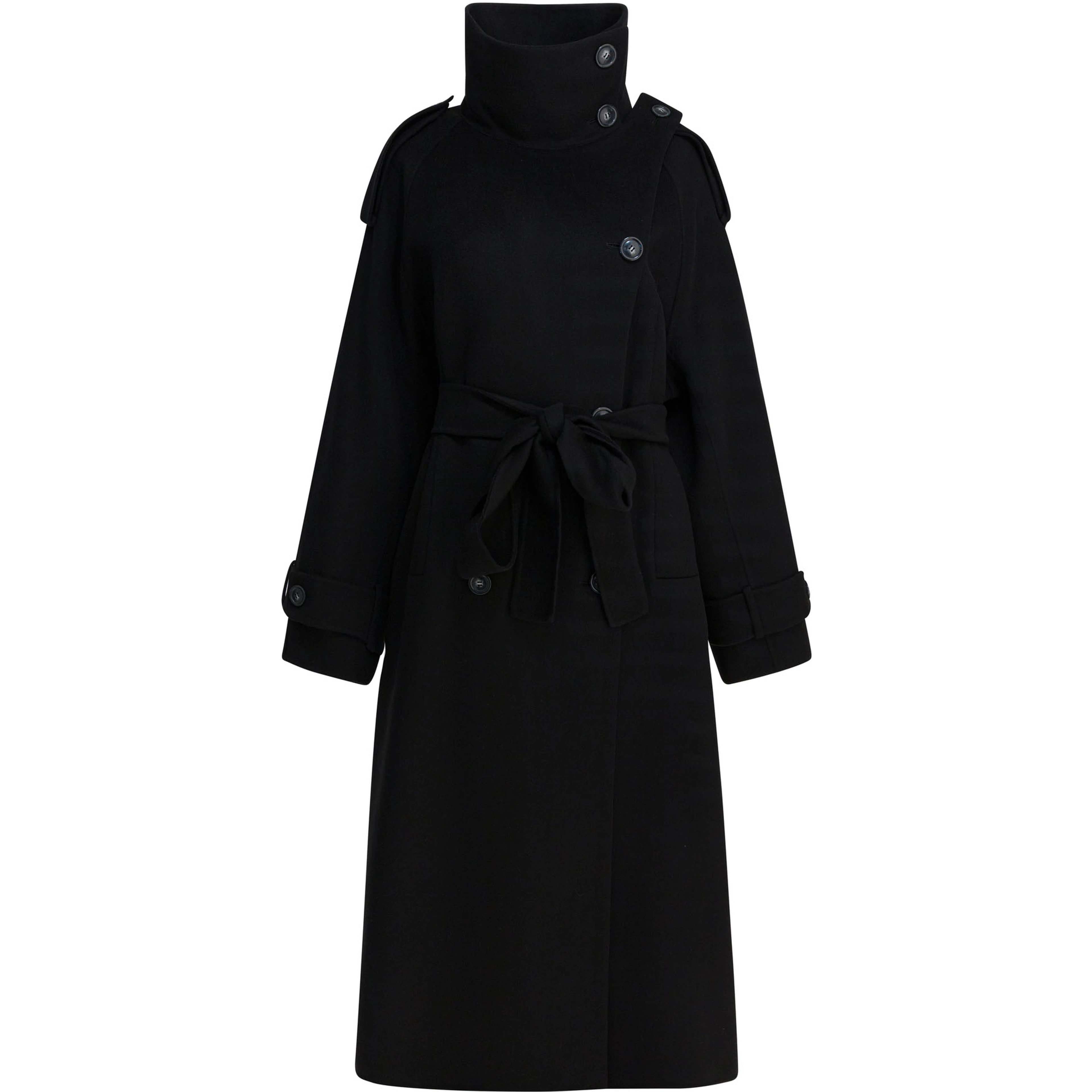 Virgin wool long coat