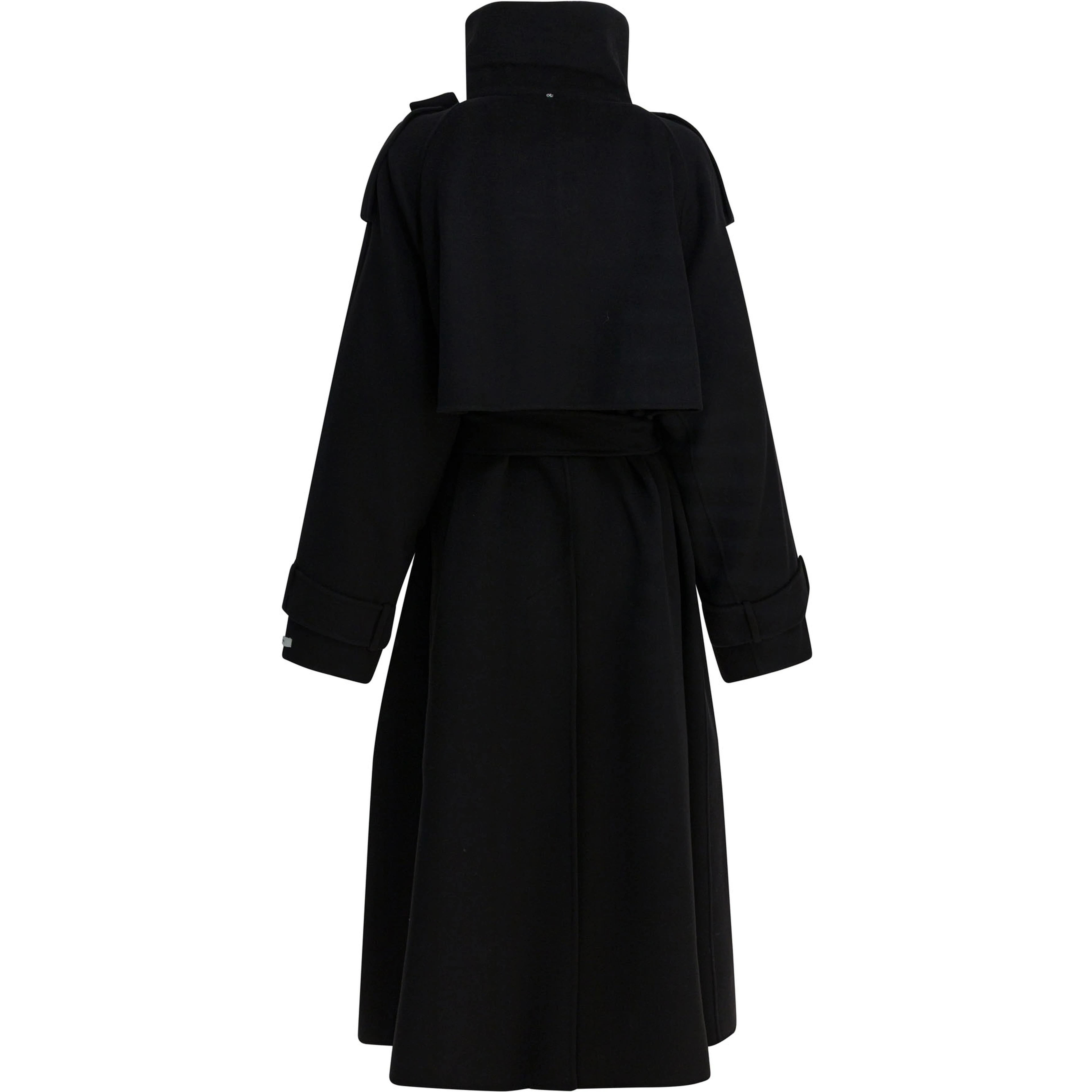 Virgin wool long coat