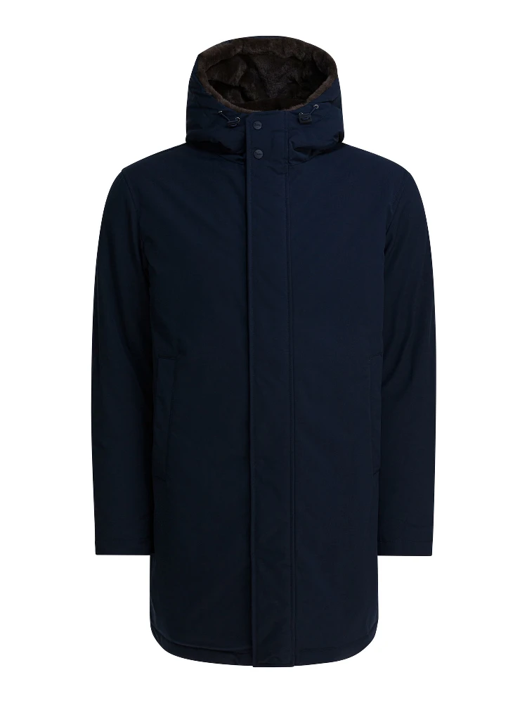 Long coat with hood