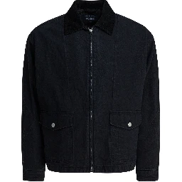 Denim jacket with zipper