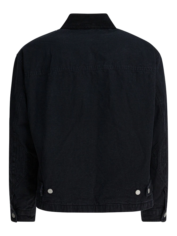 Denim jacket with zipper alternative