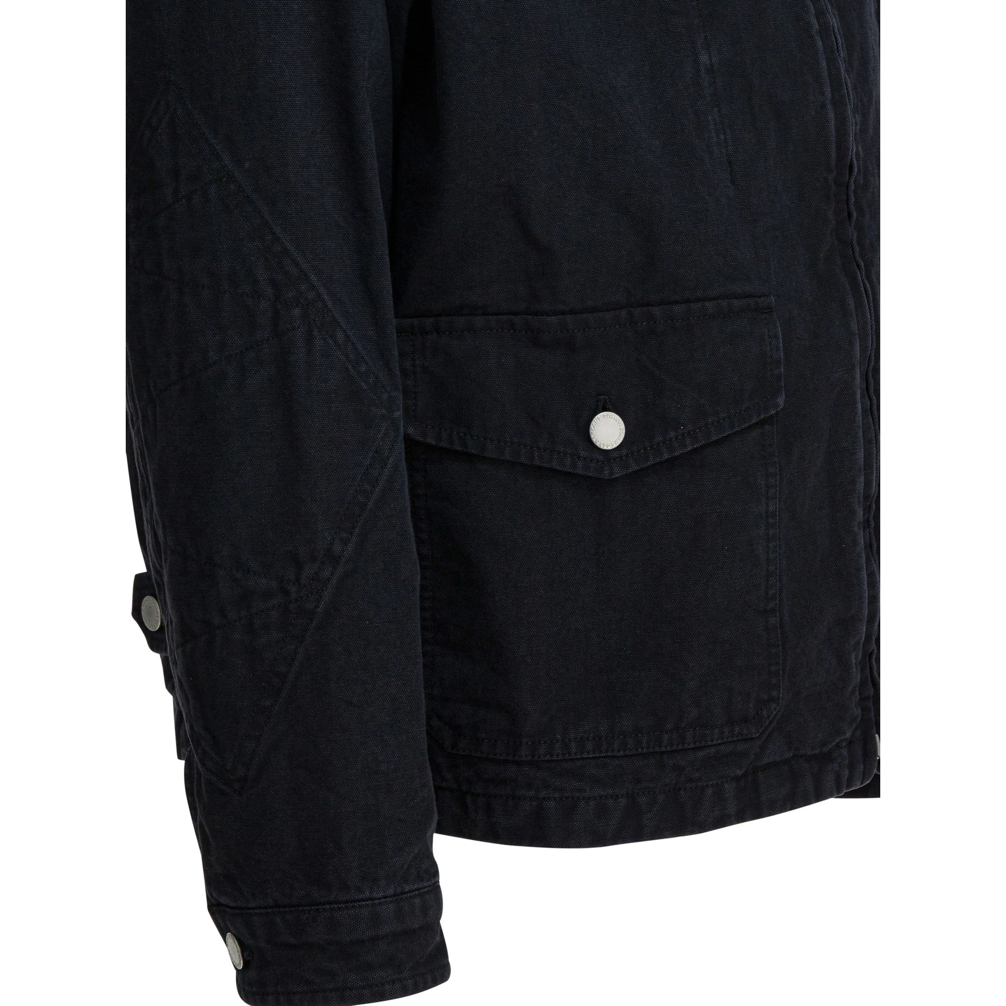 Denim jacket with zipper