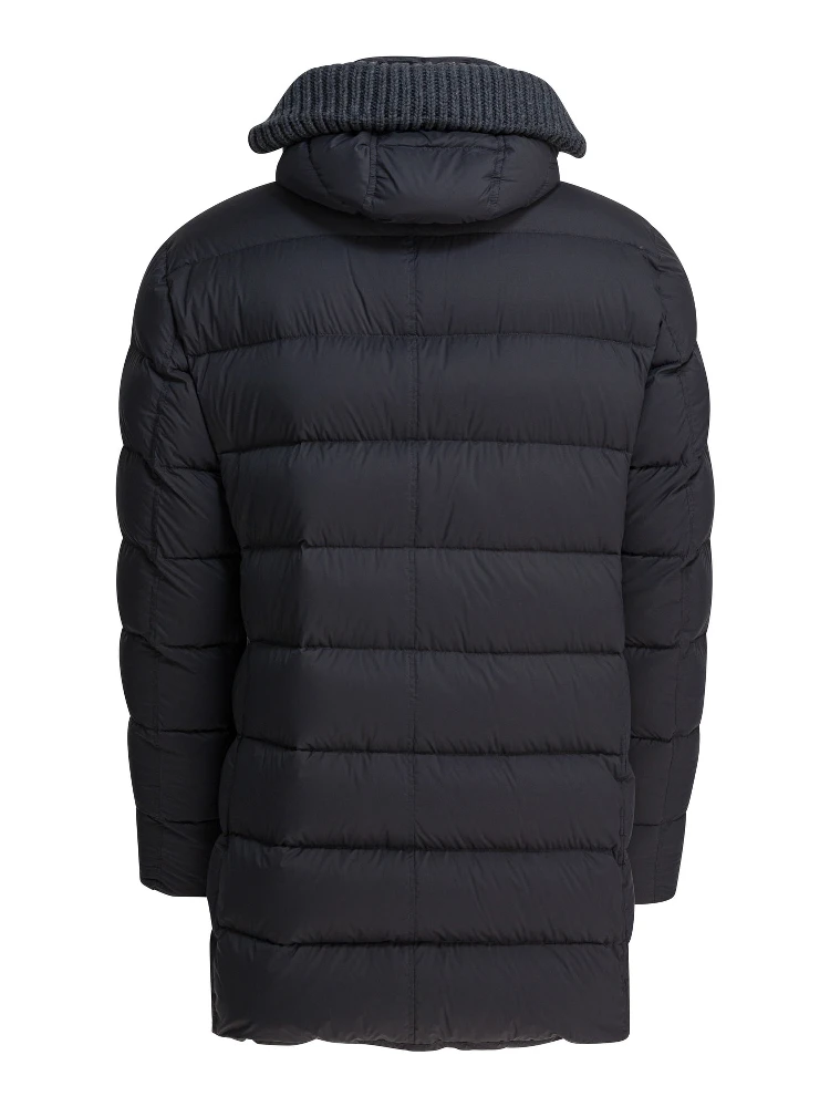 Long down jacket with hood alternative