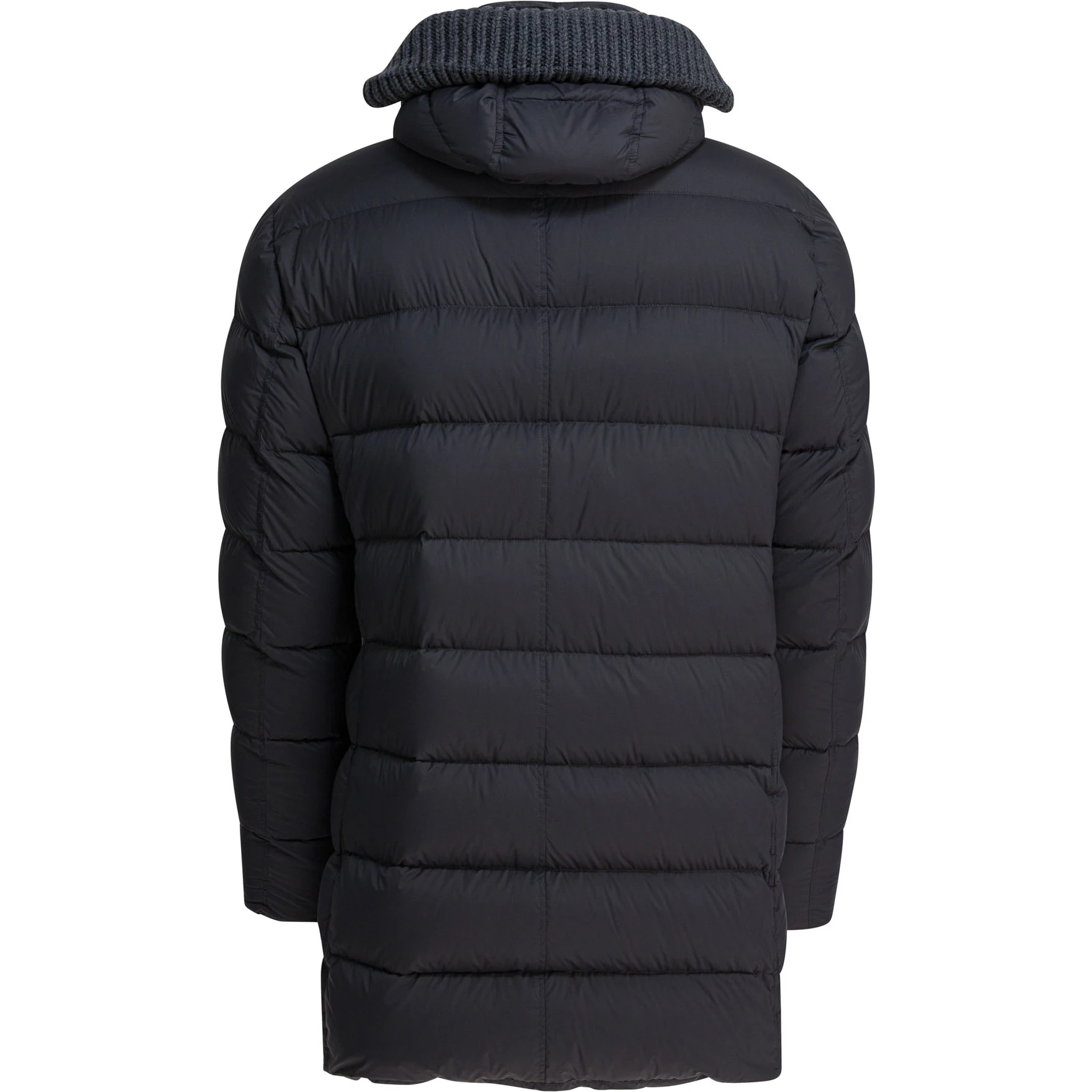 Long down jacket with hood