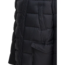 Long down jacket with hood