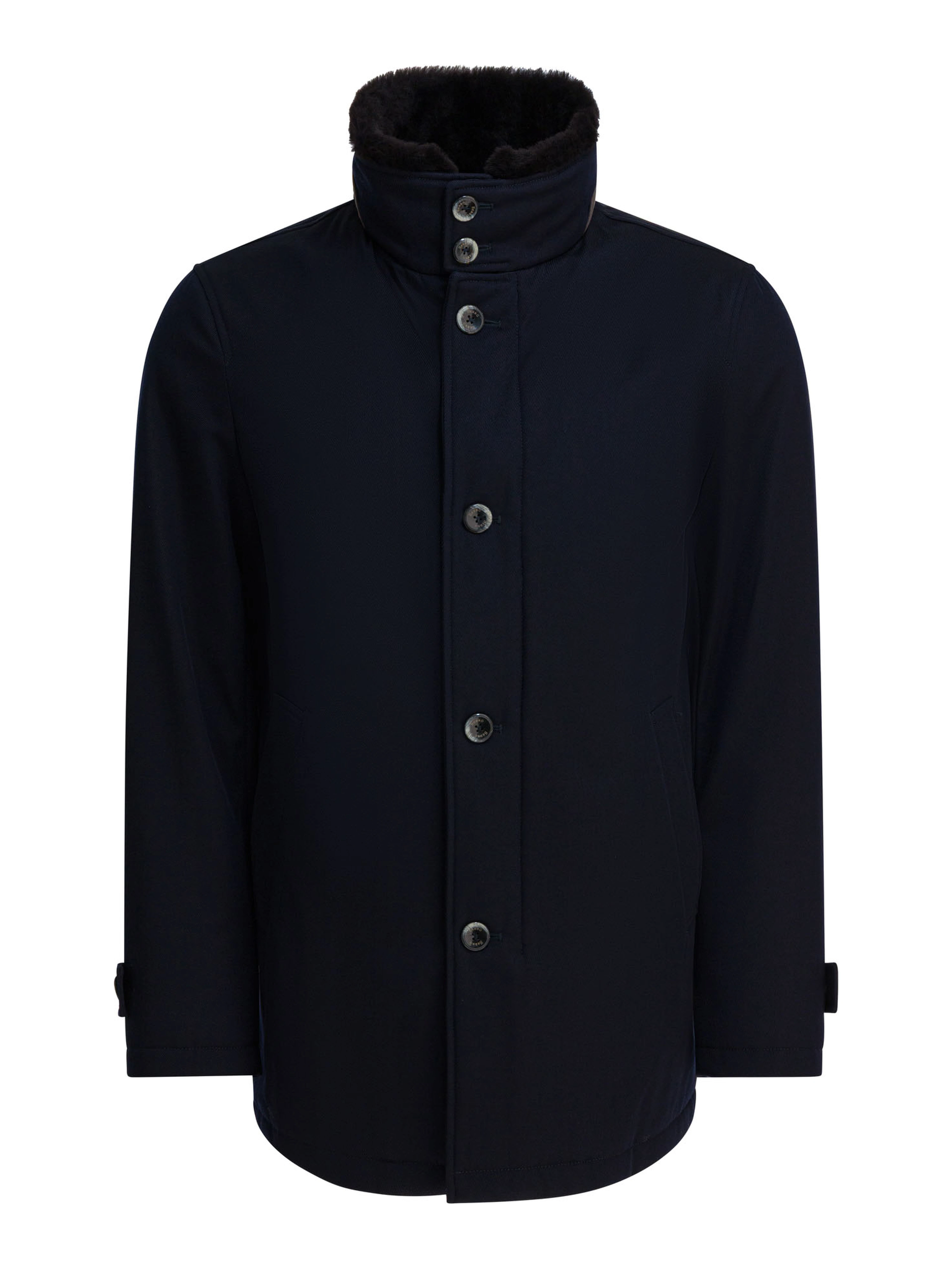 Virgin wool long coat