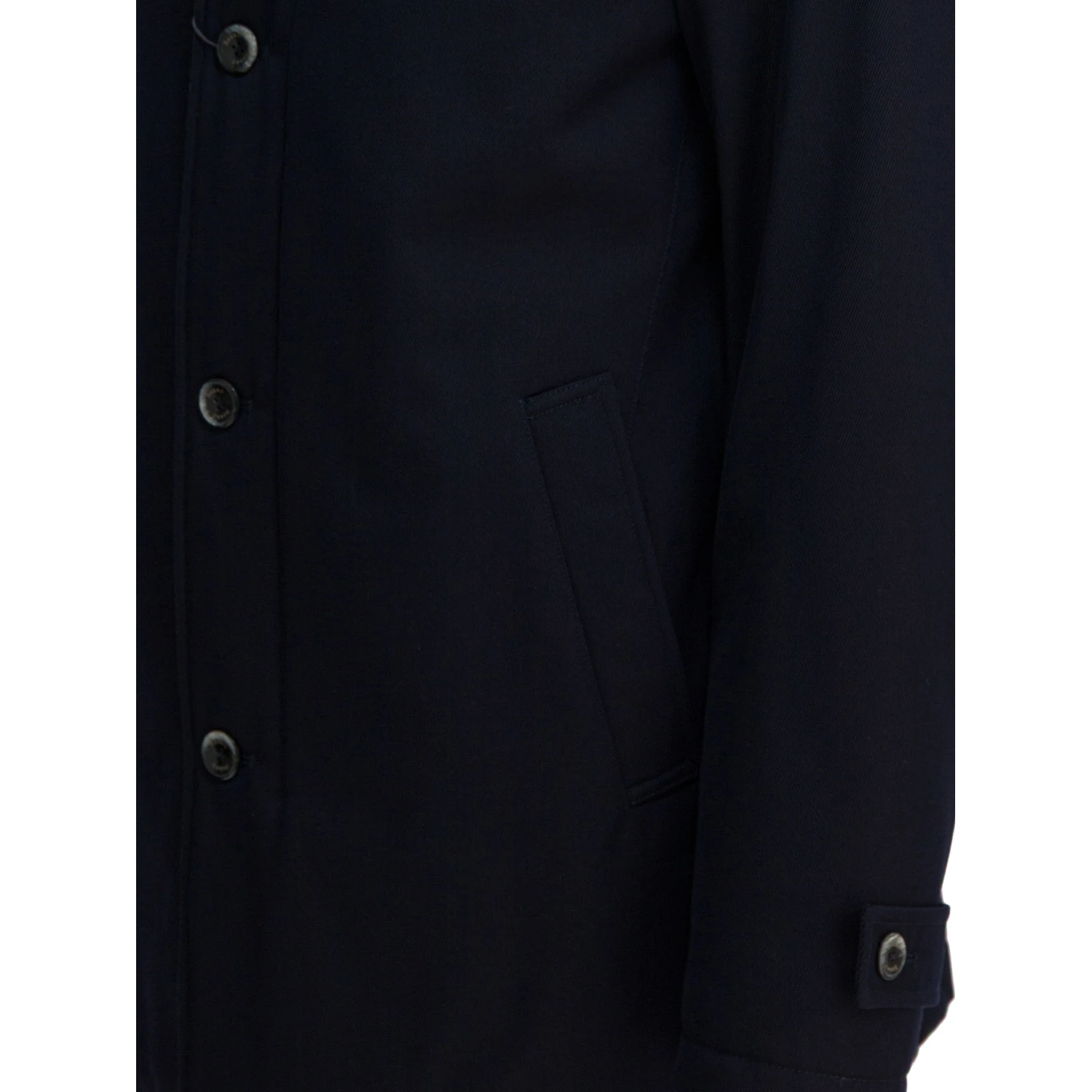 Virgin wool long coat