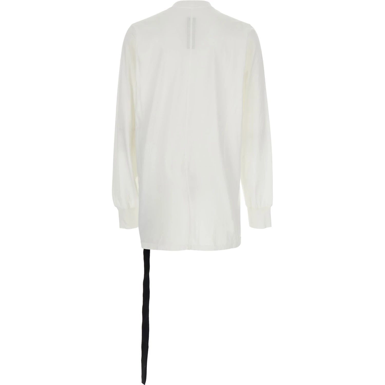 White Crewneck T-Shirt with Logo Print on the Front in Cotton Man