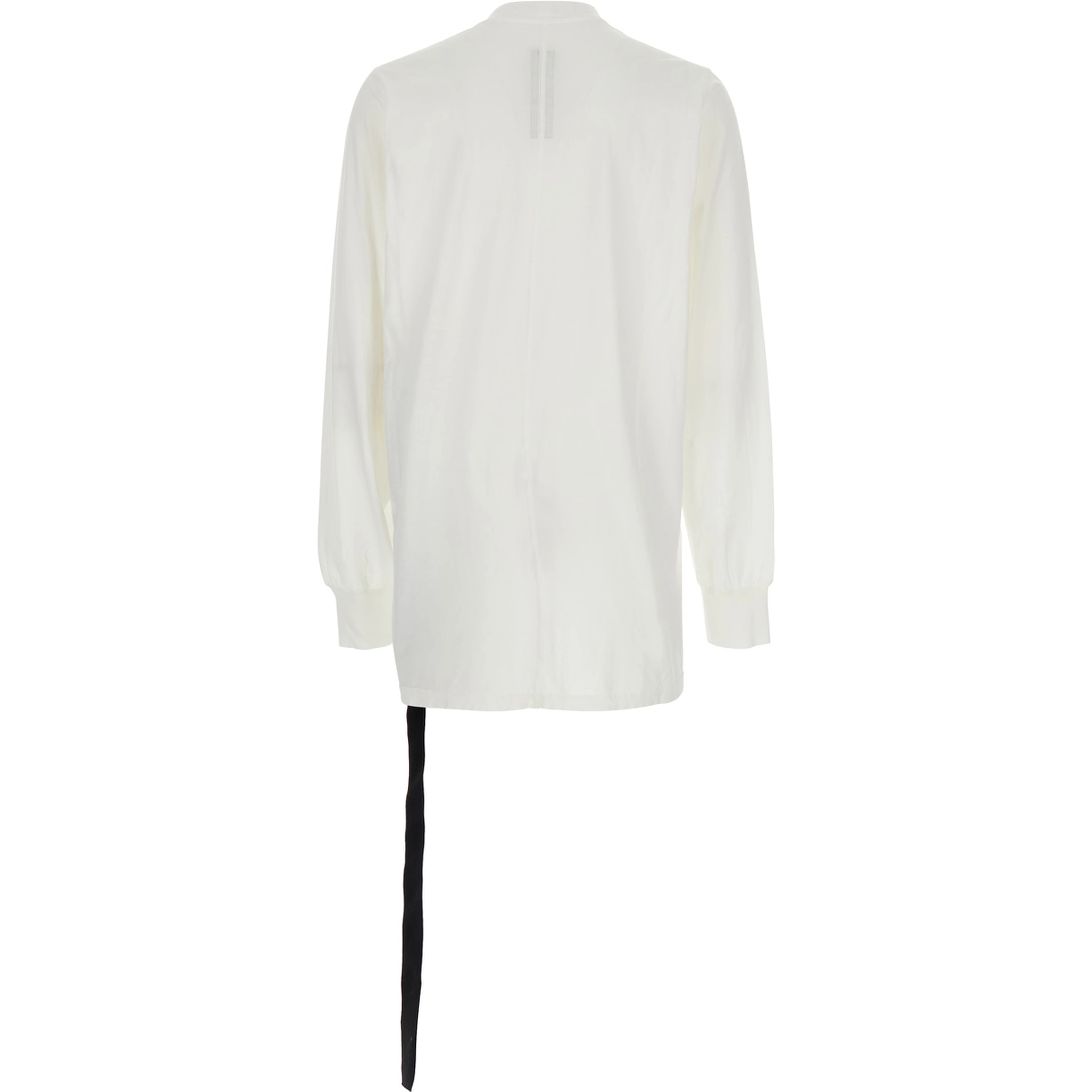 White Crewneck T-Shirt with Logo Print on the Front in Cotton Man