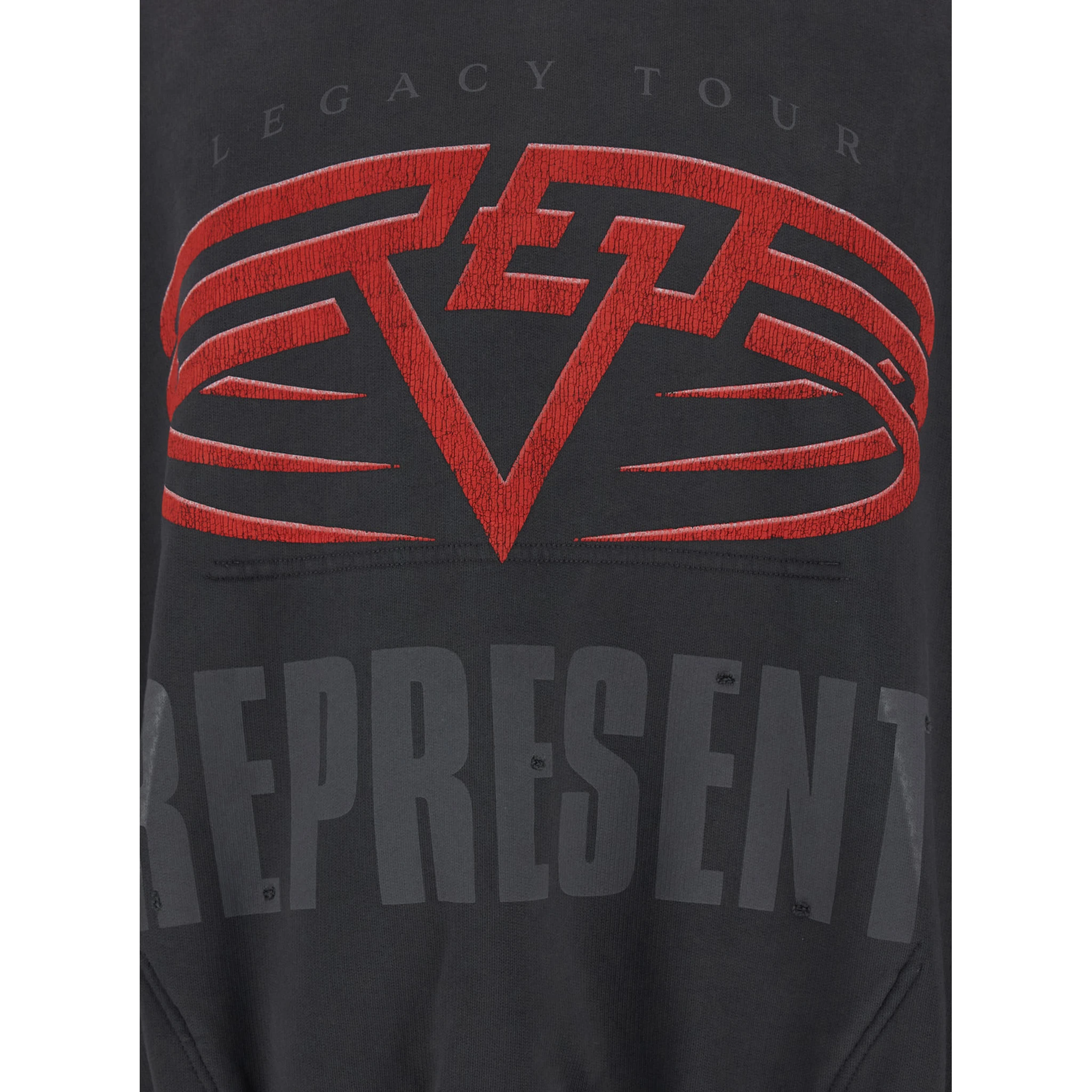 Grey Hoodie with Maxi Logo Print on Front and Rear and Dropped Shoulders in Cotton Man