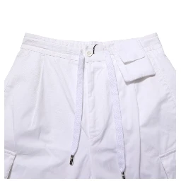 White Linen Straight Cargo Men Trouser Pants