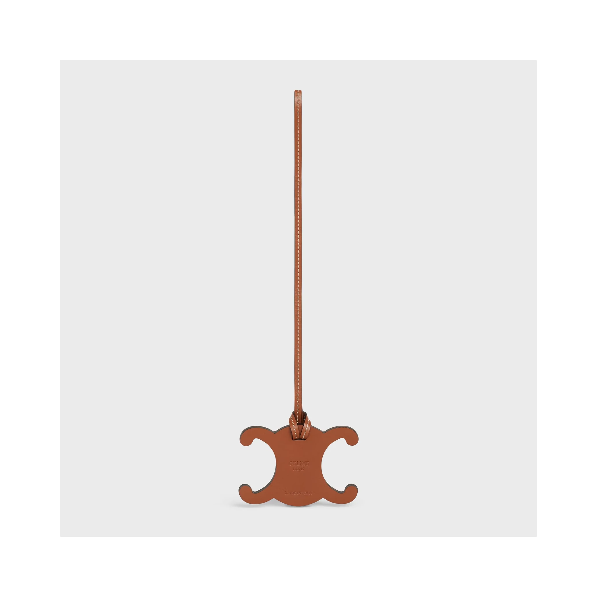 Triomphe leather keyschain