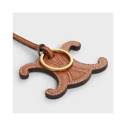 Triomphe leather keyschain