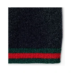 Check detail cashmere knitwear