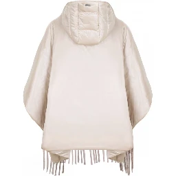 Poncho jacket in alpaca wool