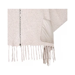 Poncho jacket in alpaca wool