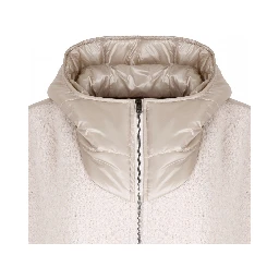 Poncho jacket in alpaca wool