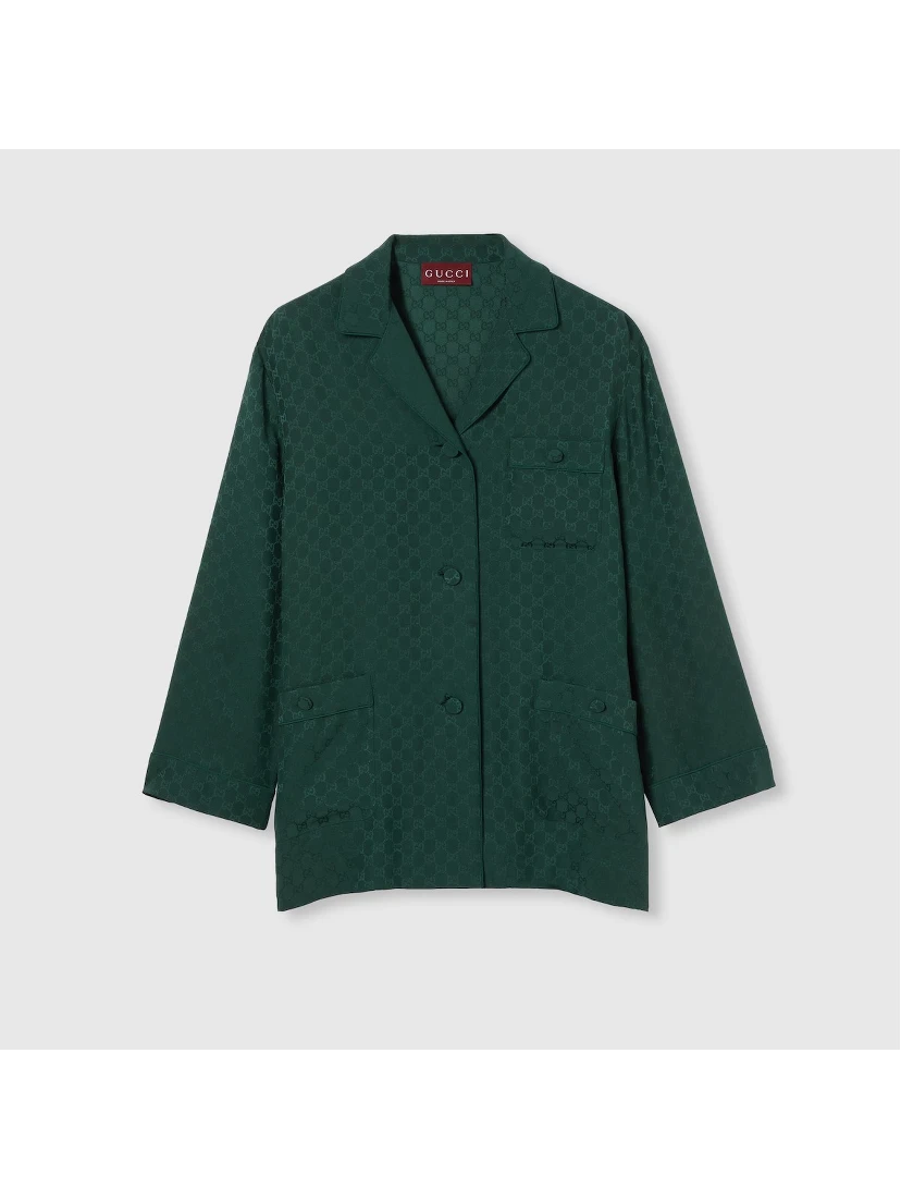 GG silk shirt