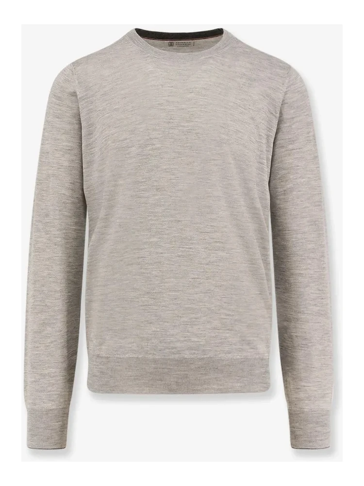 Silk and cashmere crewneck knitwear
