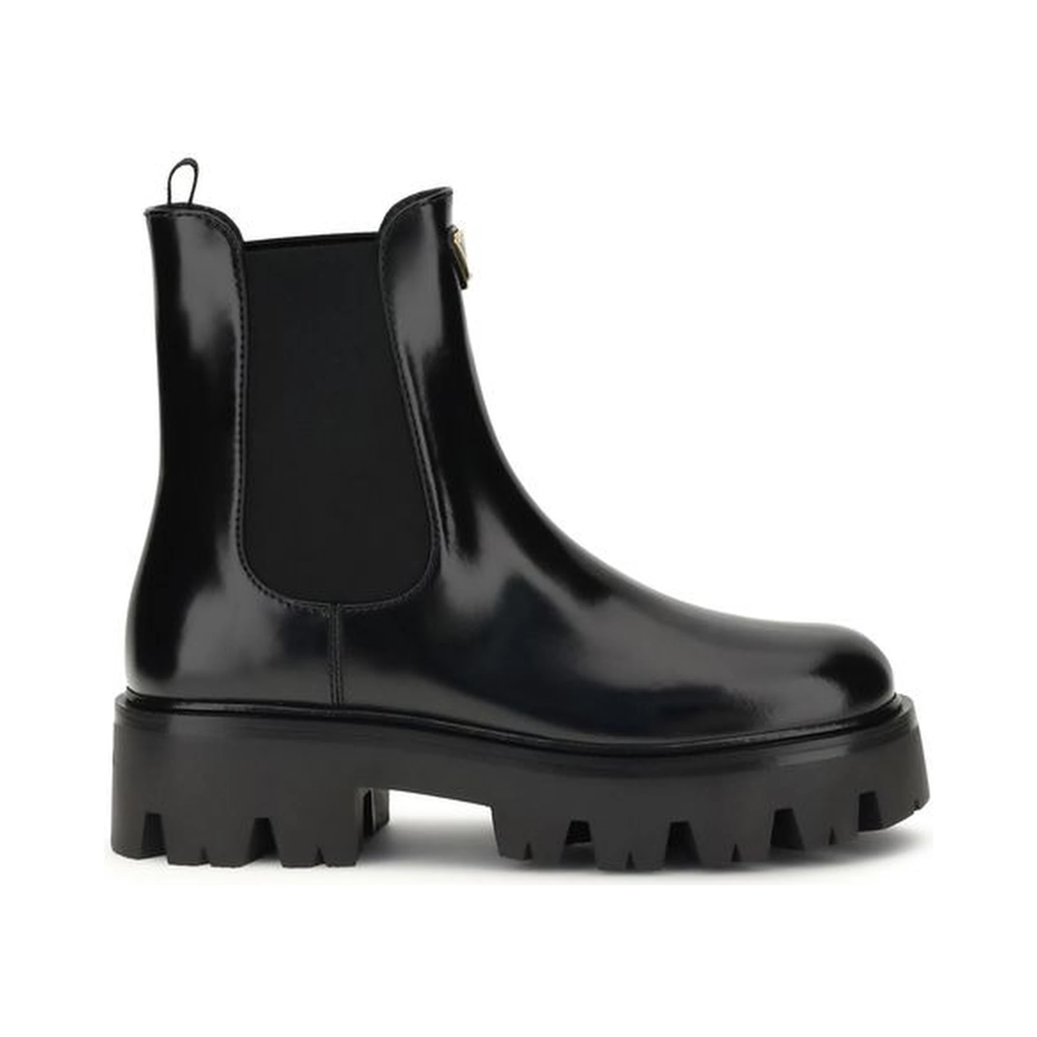 Black Rubber Ankle Boots
