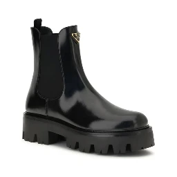Black Rubber Ankle Boots