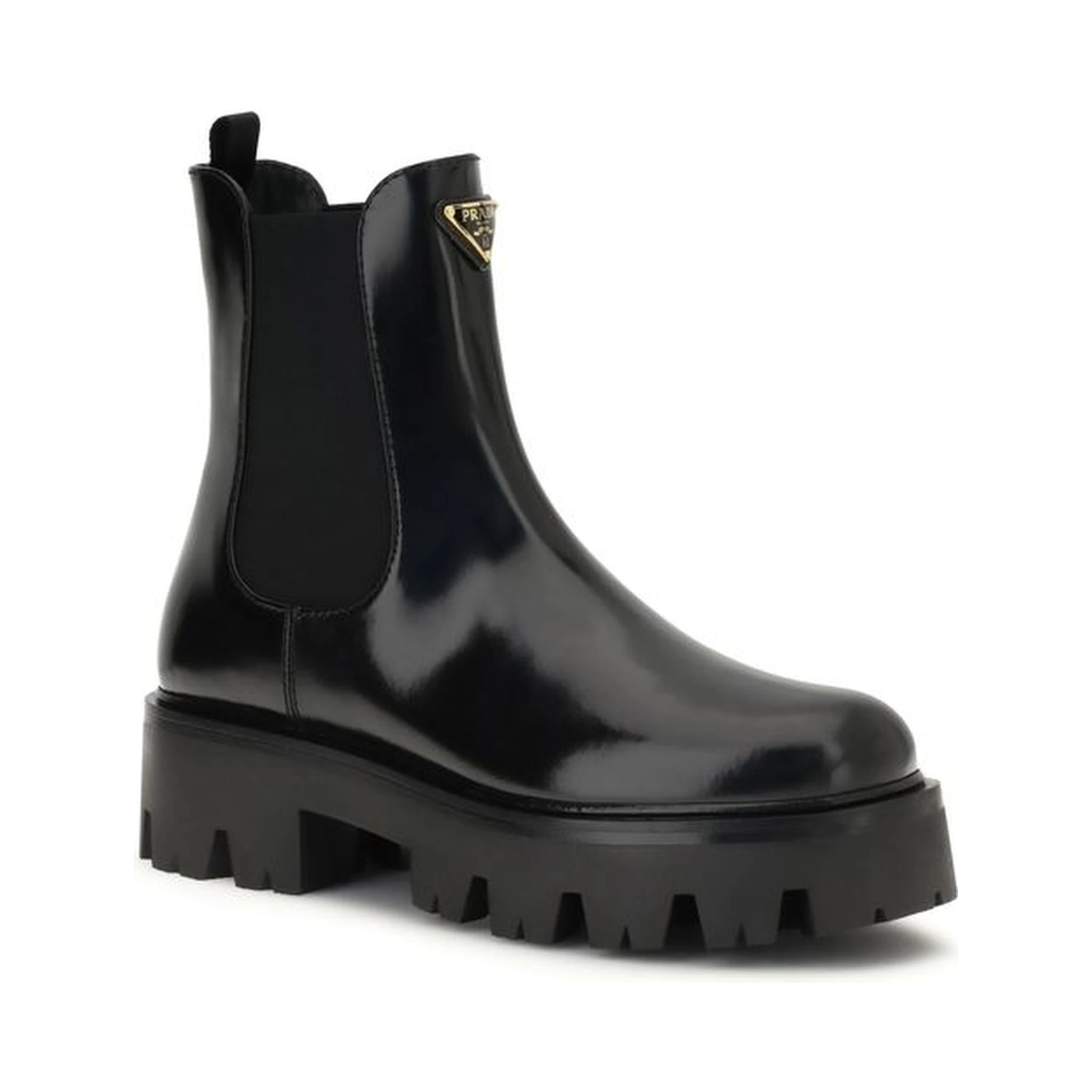 Black Rubber Ankle Boots