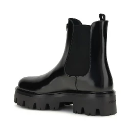 Black Rubber Ankle Boots