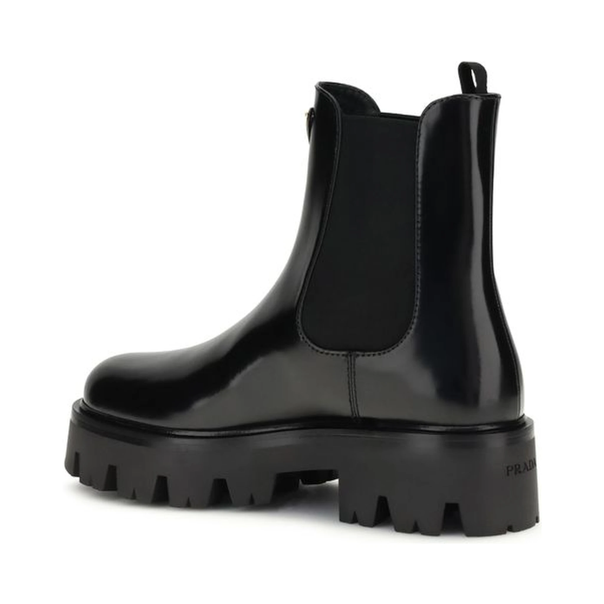 Black Rubber Ankle Boots