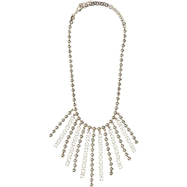 COLLANA IN CRISTALLO E CATENA CON FRANGE