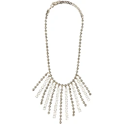 COLLANA IN CRISTALLO E CATENA CON FRANGE