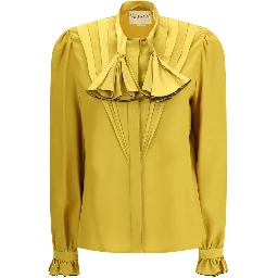 Yellow Silk Blouse