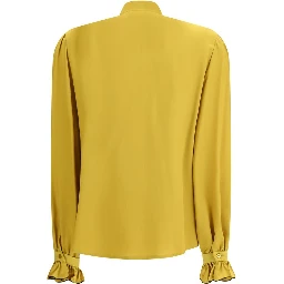 Yellow Silk Blouse