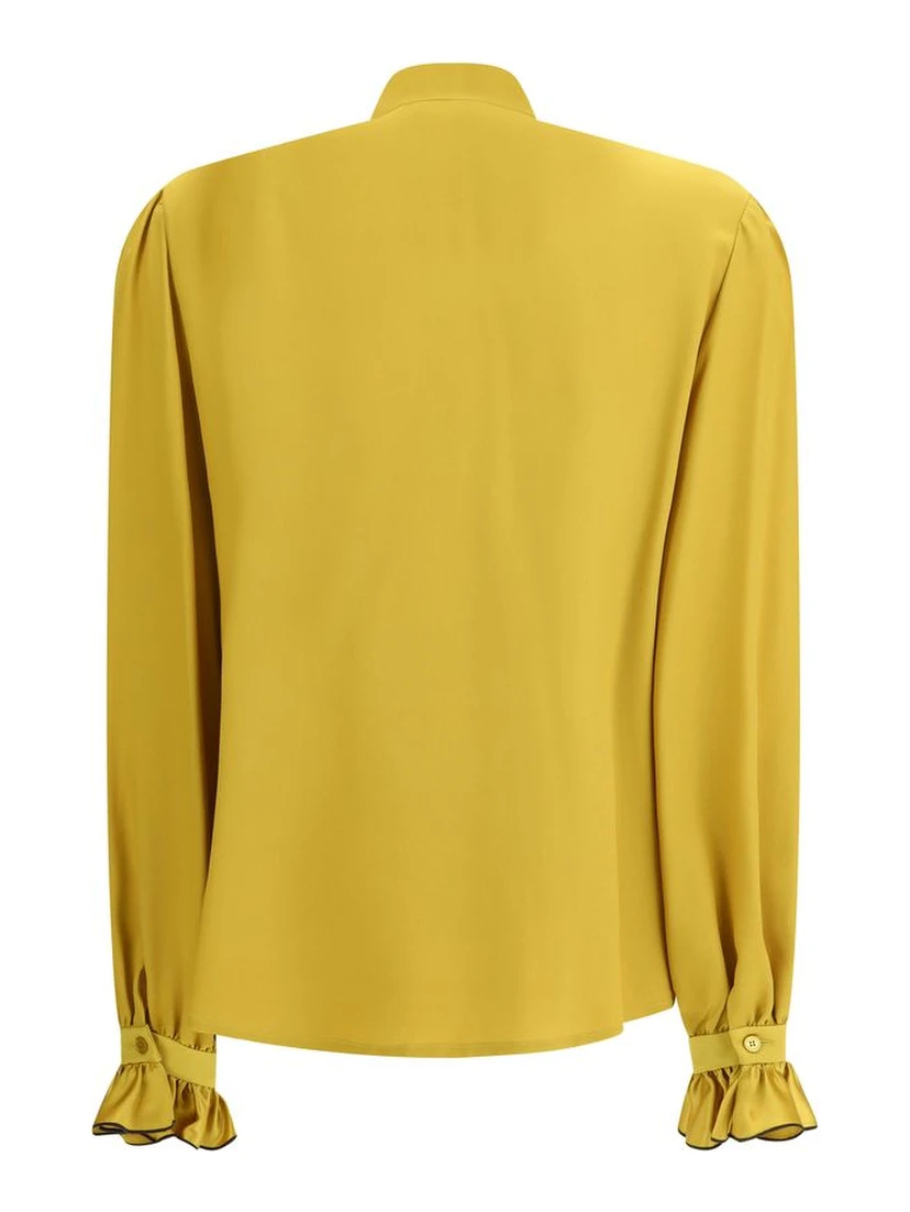 Yellow Silk Blouse