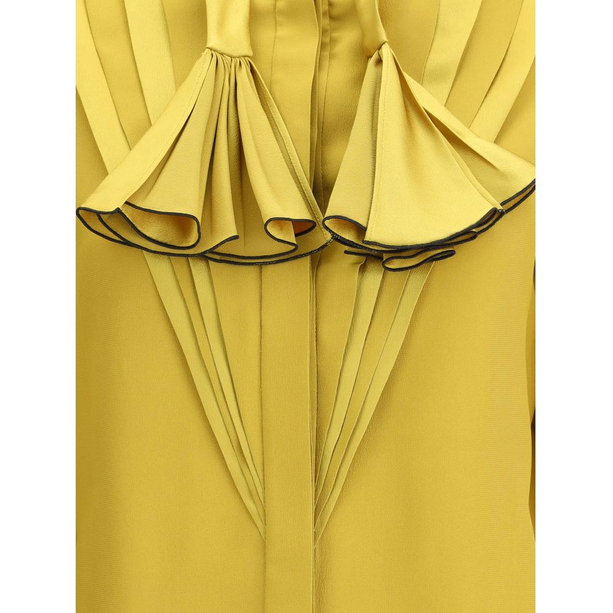 Yellow Silk Blouse