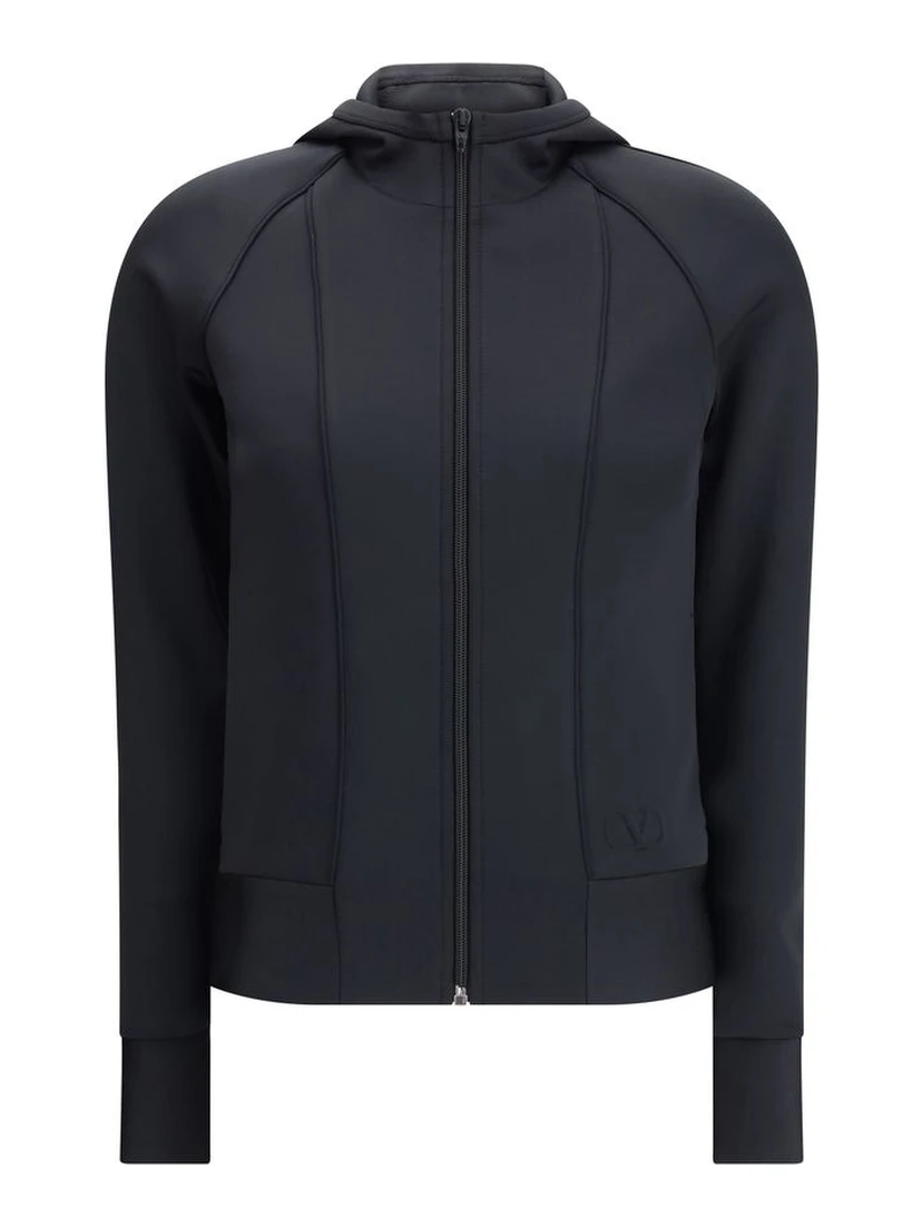 Black Polyester Sweatshirt