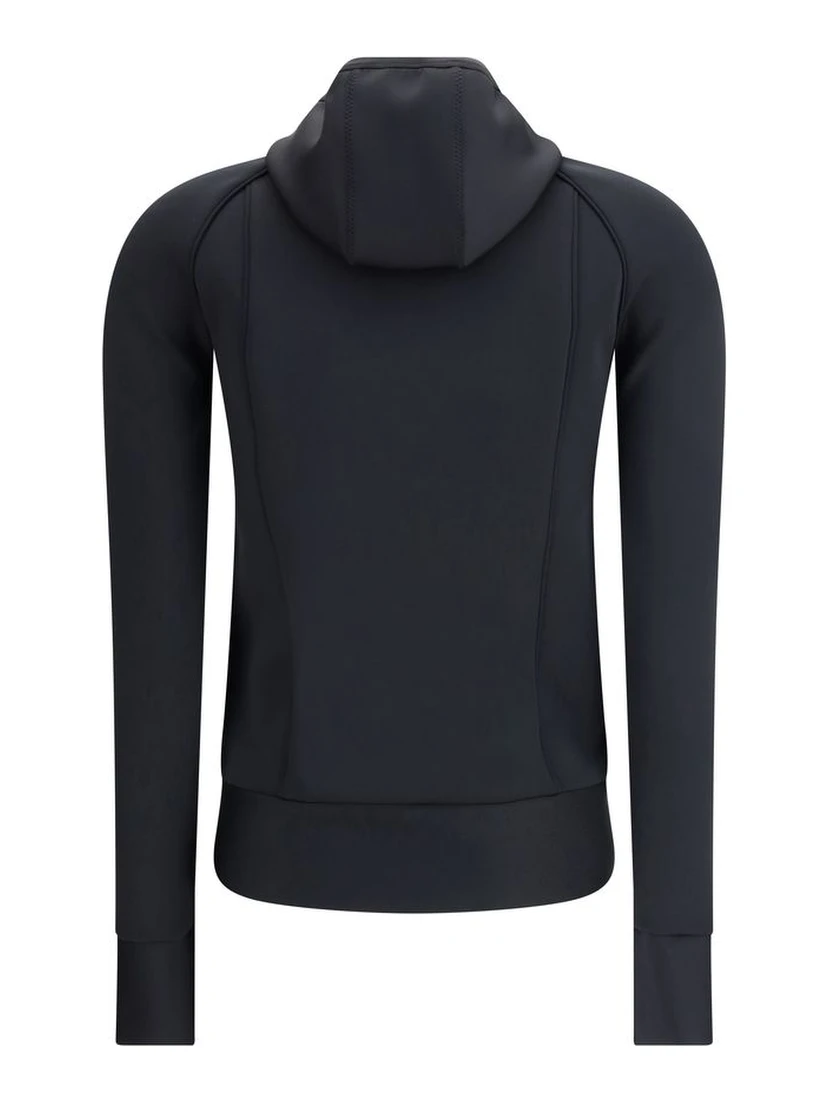 Black Polyester Sweatshirt