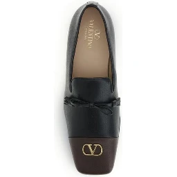 Black Goatskin Slip-On Loafers