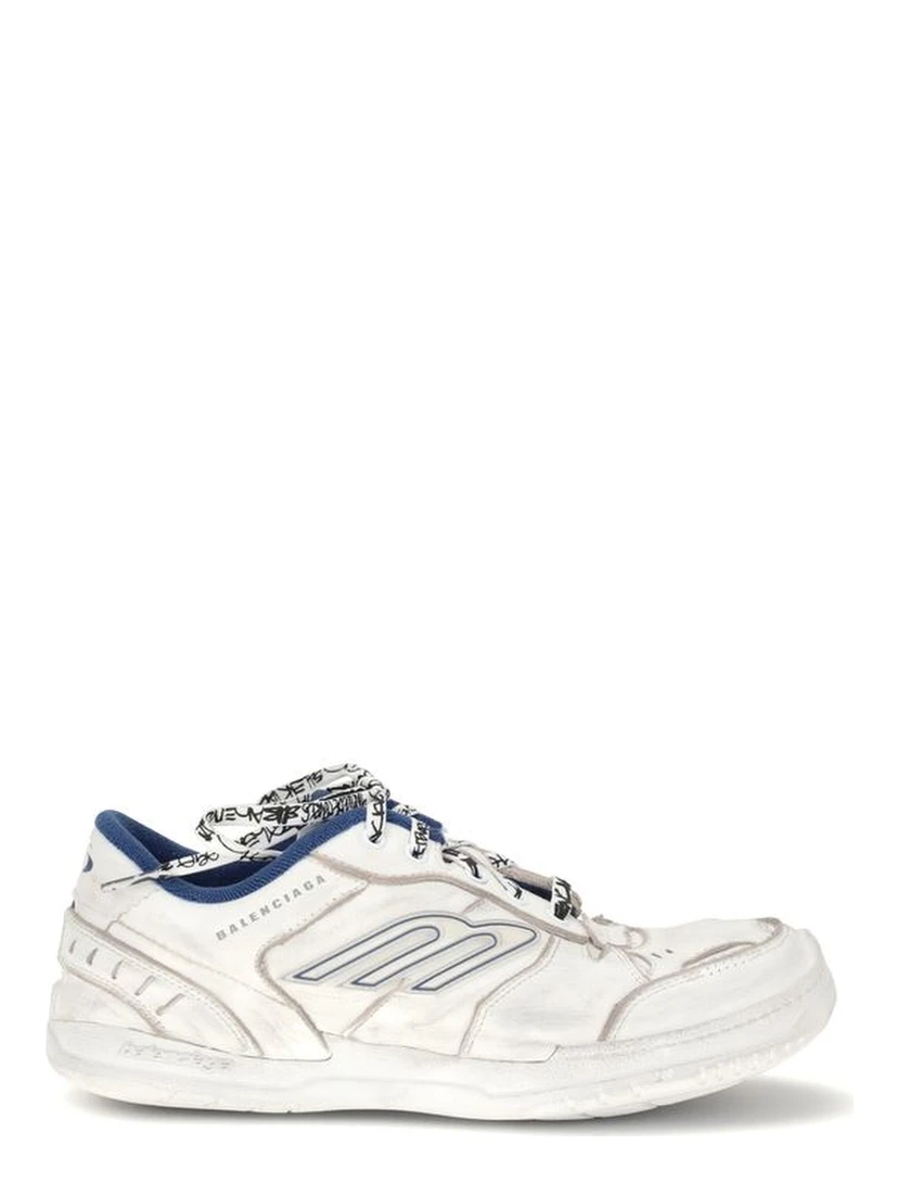 Gray Polyester Athletic Sneakers