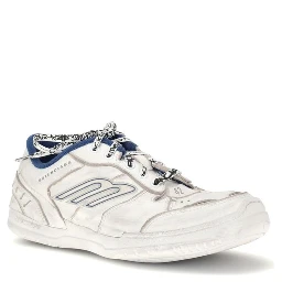 Gray Polyester Athletic Sneakers