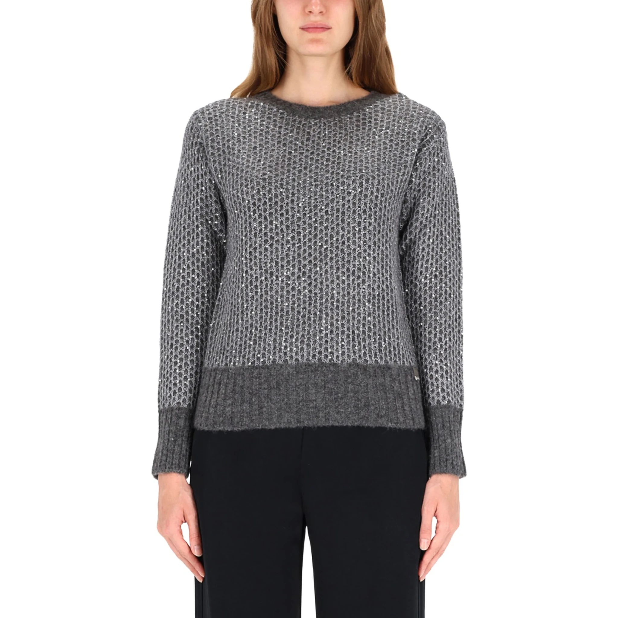 METALLIC EFFECT SEQUIN JERSEY