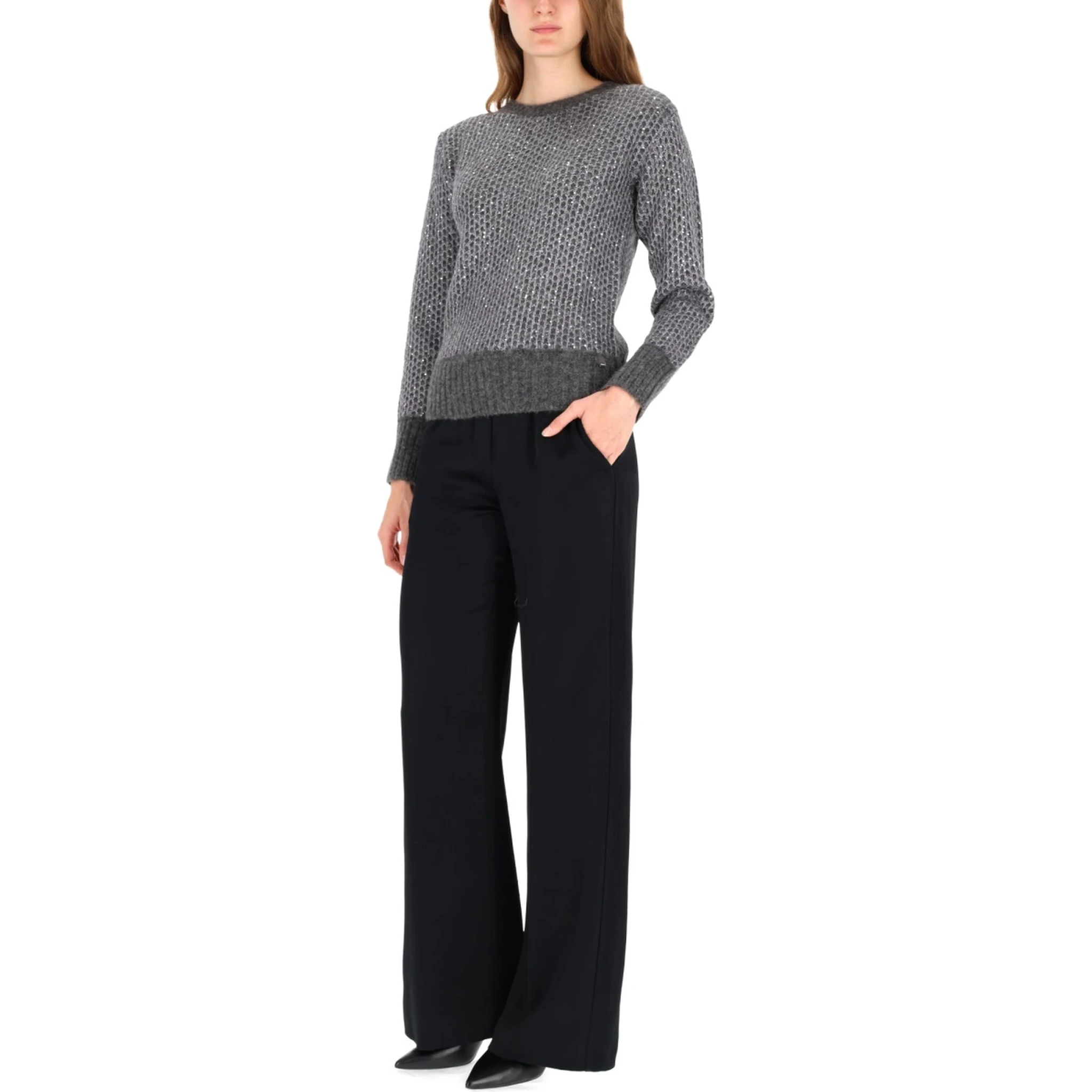 METALLIC EFFECT SEQUIN JERSEY