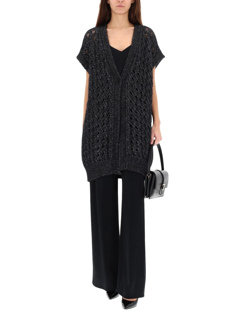 VEST WITH PERFORATED WORKMANSHIP