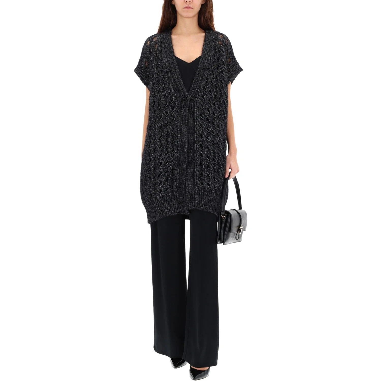 VEST WITH PERFORATED WORKMANSHIP